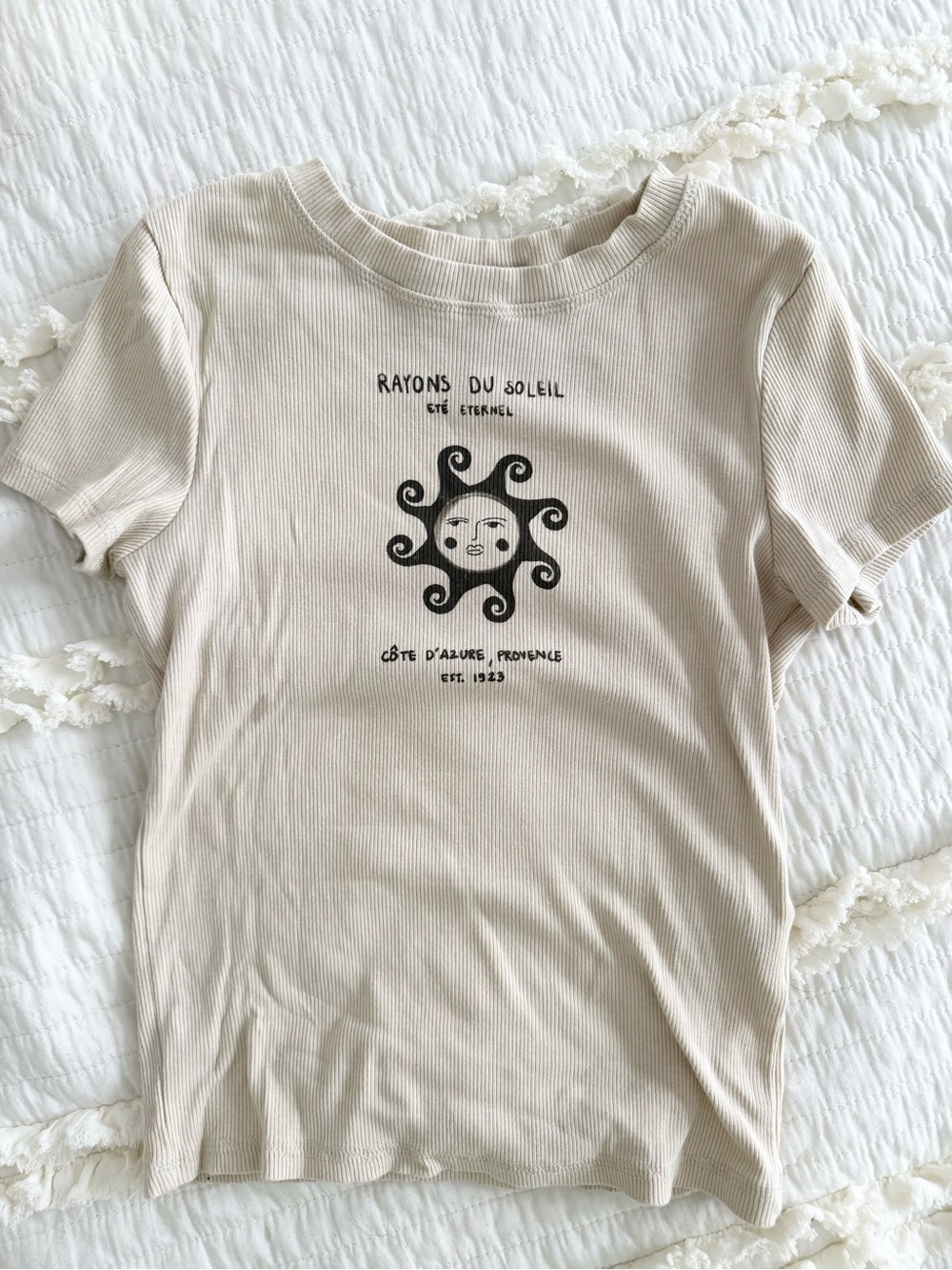 Ribbed tee